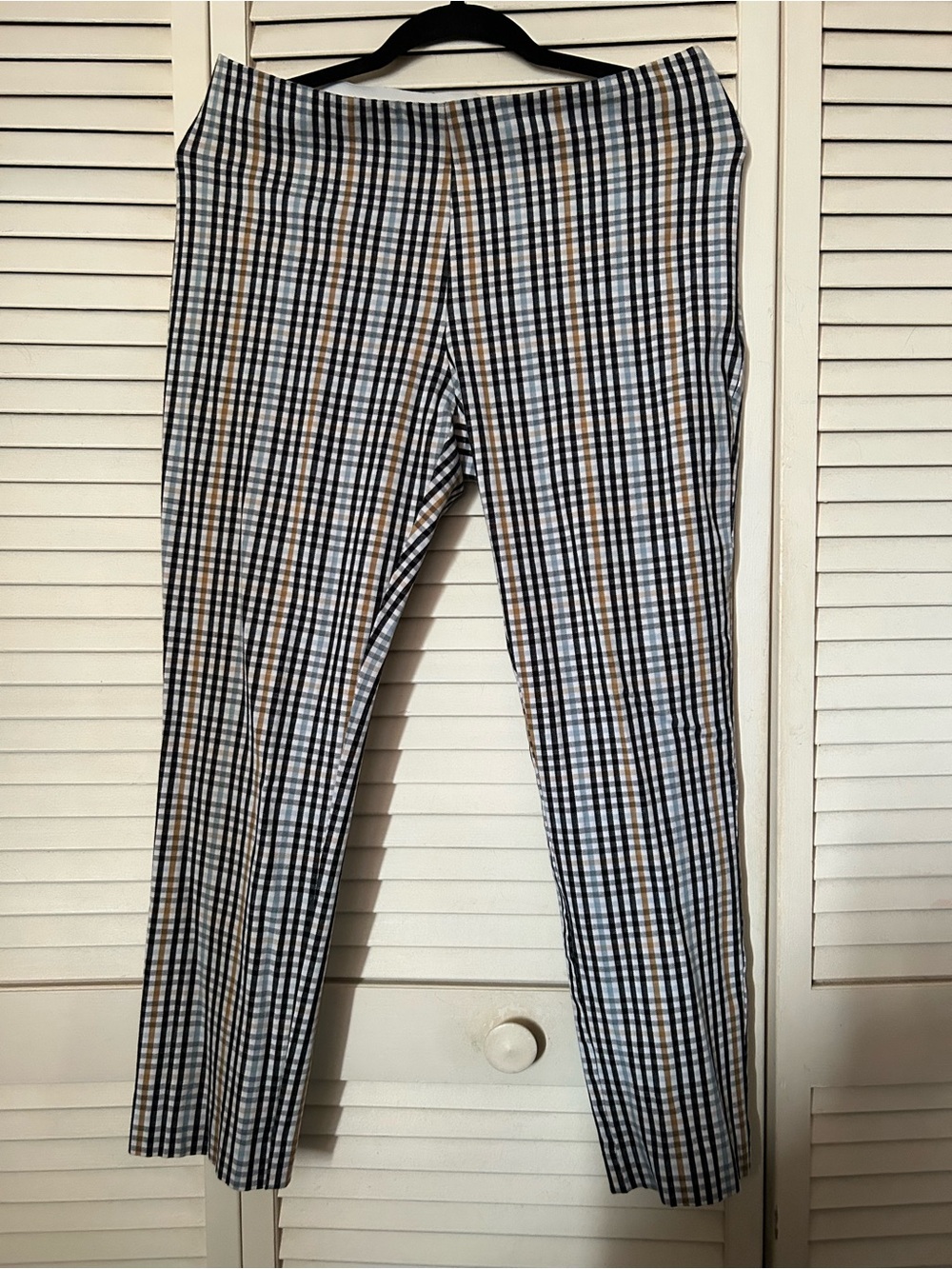 a new day Black, White & Tan Checked Trousers
